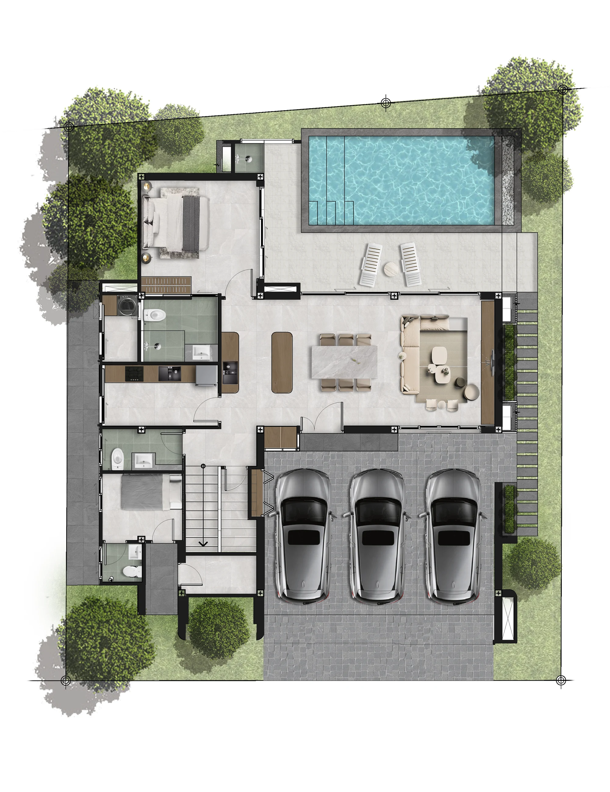 AURA floor plan, Plot 2 second floor